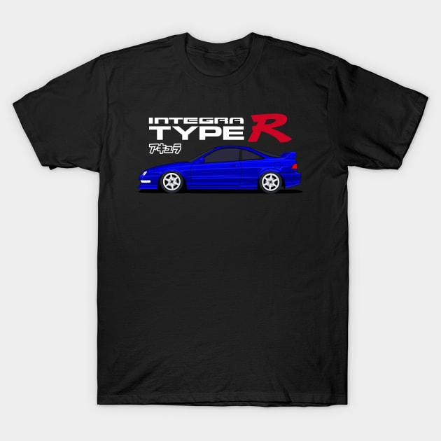 Integra Type R Blue Candy JDM Style T-Shirt by Turbo29